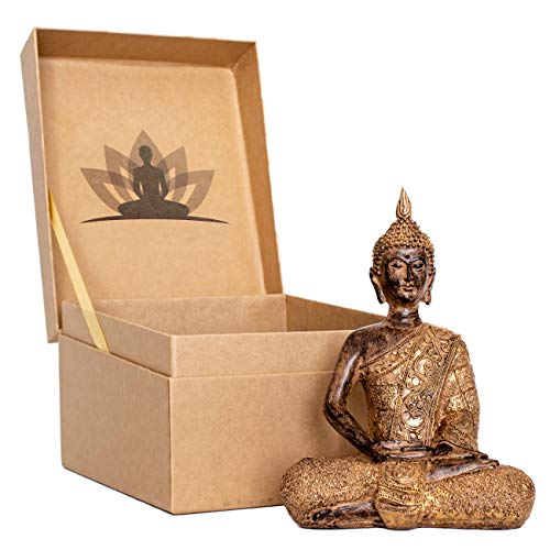 Arisen Meditation Buddha Statue 8″ in Premium Gift Box