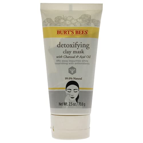 Burt’s Bees Detoxifying Clay Mask for Unisex, 2.5 Ounce
