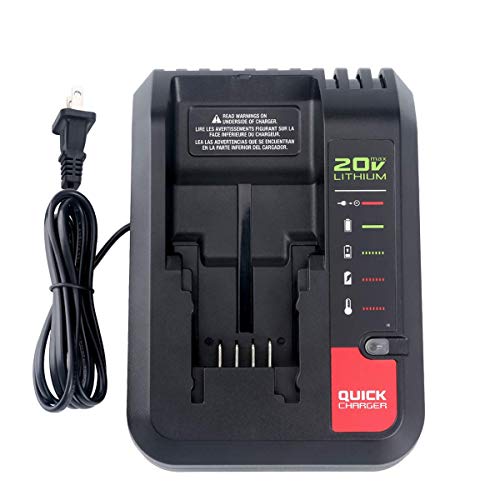 Lasica 20V Battery Charger Compatible with Black and Decker 20V Lithium Battery Charger Replacement for Porter-Cable 20V Max Lithium Battery LBXR20 LBXR2020 PCC681L PCC685L PCC692L BDCAC202B Charger