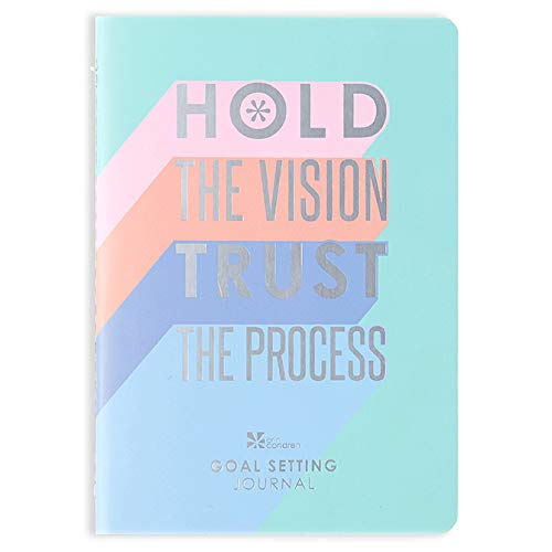 Erin Condren Designer Petite Planner – Goal Setting Journal with Illustrative, Functional, Cute Sticker Pack that Includes Inspirational Quotes for Customization