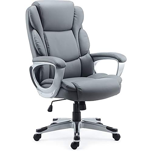 Staples 2712527 Mcallum Bonded Leather Managers Chair Gray