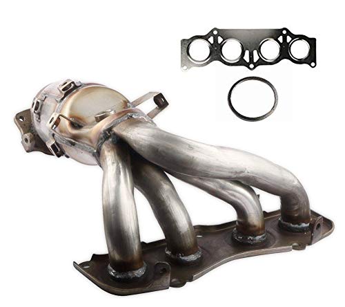 MOSTPLUS Exhaust Manifold w/Catalytic Converter Compatible for 02-06 Toyota Camry Solara L4 2.4L Replaces 674-811