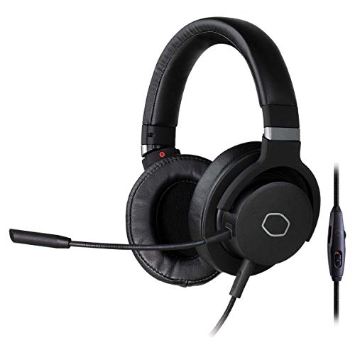Cooler Master MH-751 MH751 2.0 Gaming Headset with Plush, Swiveled Earcups, 40mm Neodymium Drivers, Detachable Omni-Directional Boom Mic, PC/Console/Mobile Connectivity (MH-751)