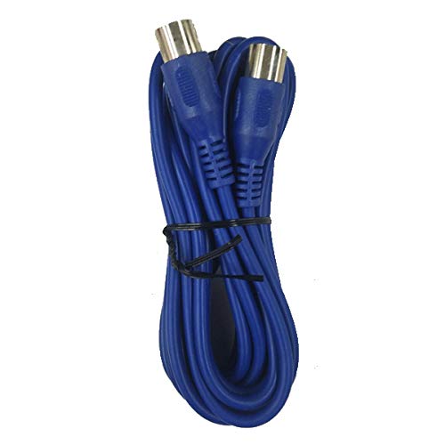 Cable Up CU/MD110/BLU 10′ MIDI Male to MIDI Male MIDI Cable (Blue)