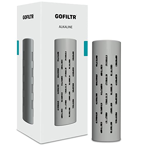 GOFILTR Alkaline Water Infuser | 9.5pH + Electrolytes in Any Bottle – 750 Refills / 3 Months. Natural Ionized Mineral Water Infuser (1 Pack)