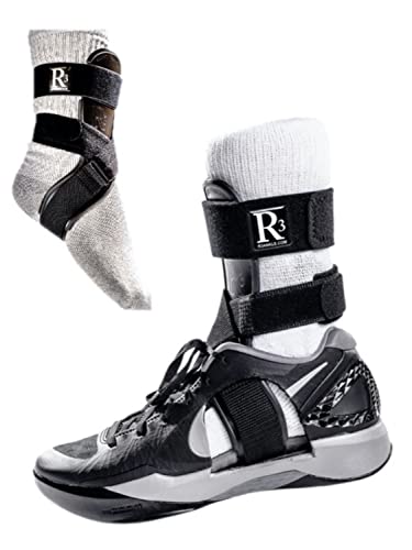 Protekt Motion – R3 STRUT High Performance Sports Ankle Brace; 3X The Ankle Roll Resistance of Old-style Lace-up & Stirrup Braces (Left, Medium)