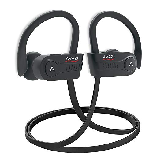AVAZI Bluetooth 5.1 Wireless Earbuds, Sport IPX7 Waterproof Earphones, Richer Bass HiFi Stereo in-Ear Earphones, Gaming Mode, 12 hrs, Running Bluetooth Headphones W/CVC6.0 Noise Cancelling Mic
