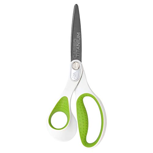 Westcott 16935 8-Inch Heavy-Duty Lefty Carbo-Titanium Scissors For Office and Home, Straight (16935)
