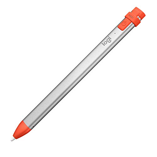 Logitech Crayon Digital Pencil for iPad Pro 12.9-Inch (5th, 6th Gen), iPad Pro 11-Inch (2nd, 3rd, 4th gen), iPad (7th, 8th, 9th and 10th Gen), iPad Air (3rd, 4th, 5th Gen), iOS 12.2 & Above – Orange