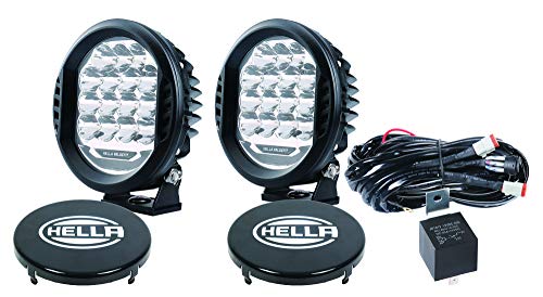 HELLA 358117171 ValueFit 500 LED Driving Lamp Kit, 2 Pack, Black