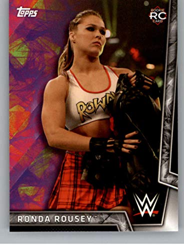 2018 Topps WWE Women’s Division #25 Ronda Rousey RC Rookie Wrestling Trading Card