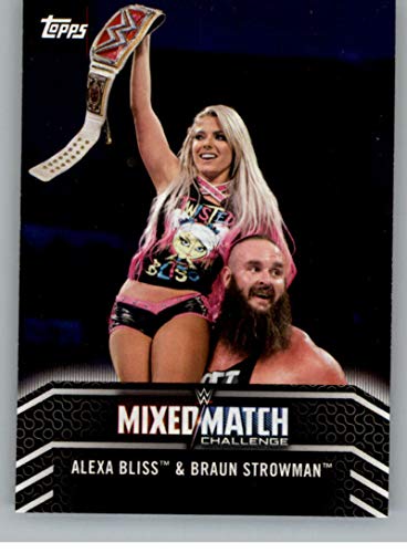 2018 Topps WWE Women’s Division Mixed Match Challenge #MM-1 Alexa Bliss and Braun Strowman Wrestling Trading Card