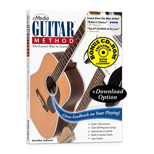 eMedia Guitar Method v6 – Special Edition with 170+ Additional Lessons – Learn At Home