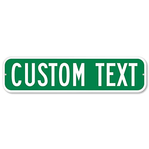 SmartSign Customize Your Own Green Street Sign | 6″ x 24″ Aluminum
