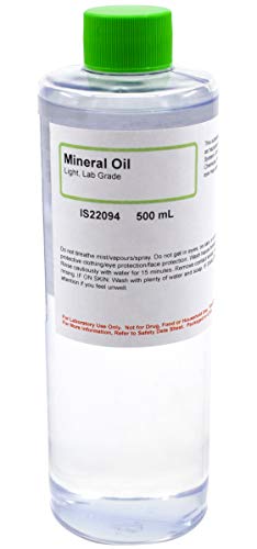 Laboratory-Grade Mineral Oil, Light, 500mL – The Curated Chemical Collection