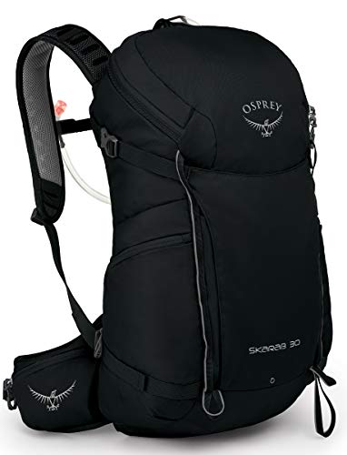 Discontinued Osprey Skarab 30 Men’s Hiking Hydration Backpack, Black