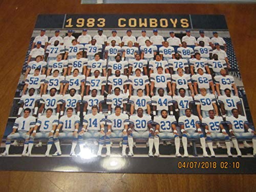 1983 Dallas Cowboys Team Picture 8×10 card photo
