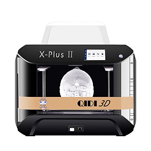 R QIDI TECHNOLOGY X-PlusⅡ 3D Printer, New Upgrade Intelligent Industrial Grade 3D Printers,Large Print Size,Printing with Nylon, Carbon Fiber, PC,High Precision Printing,10.6×7.9×7.9 Inch