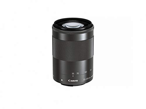 Canon EF-M 55-200mm f/4.5-6.3 Image Stabilization STM Lens (Black) (Renewed)