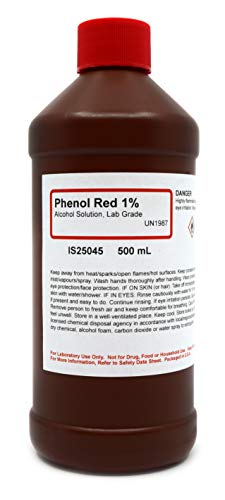 Laboratory-Grade 1.0% Phenol Red Solution, 500mL – The Curated Chemical Collection