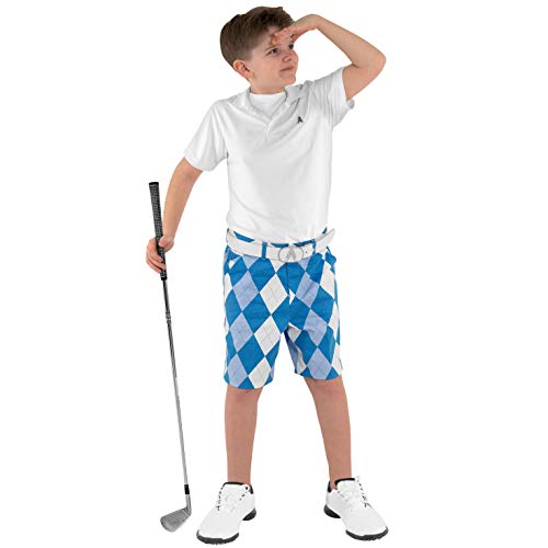 Royal & Awesome Kids Old Tom’s Bright Golf Shorts – Large Age 12-13 Years
