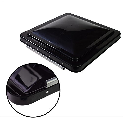 Leisure Coachworks 14 Inch RV Roof Vent Cover Universal Replacement Vent Lid Black for Camper Trailer Motorhome (Black 1-Pack)