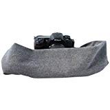 Capturing Couture Scarf Camera Strap with Hidden Pocket, Shetland Grey – Zipper Pocket Size: 6.5″ w x 4″ d, Stretch Material