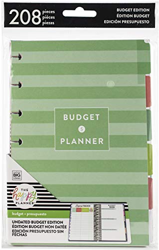 me & my BIG ideas Budget Extension Pack – The Happy Planner Scrapbooking Supplies – 6 Month Expense Tracker – Bill Pay Checklists & Budget Worksheets – Stickers & Dividers for Budgeting – Mini Size