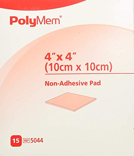 PolyMem Cloth Wound Dressings, Non-Adhesive, 4″ x 4″, Box of 15