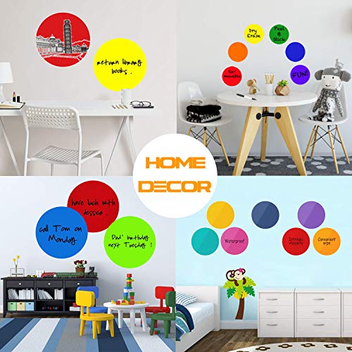 Colorful Dry Erase Dots Circles Whiteboard Marker Removable Stickers Spots Wall Decals for School Classroom Teachers Students Table & Desk, 8 Pack | The Storepaperoomates Retail Market - Fast Affordable Shopping