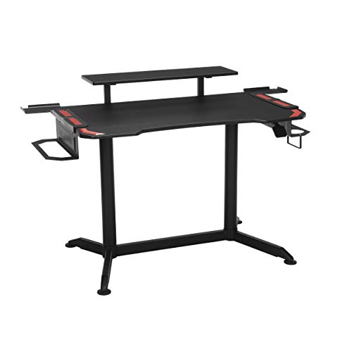 RESPAWN RSP-3010 Computer Ergonomic Height Adjustable Gaming Desk, 52.6 in, Red