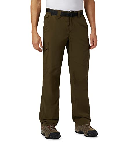 Columbia Men’s Silver Ridge Cargo Pant, Olive Green, 34W x 34L
