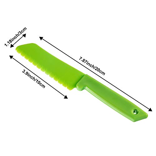 Jovitec 10 Pieces Kid Plastic Nylon Cooking Knife Set, Children Toddler Kitchen Knives, Safe Knives for Bread without BPA, Lettuce Knife and Salad Knife | The Storepaperoomates Retail Market - Fast Affordable Shopping