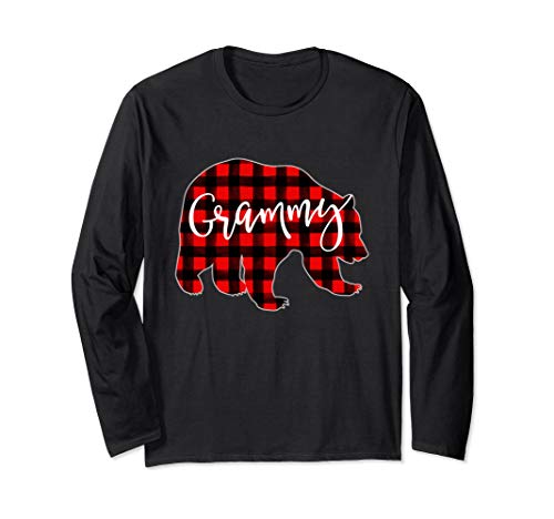 Red Plaid Grammy Bear Shirt Matching Pajama Family Buffalo
