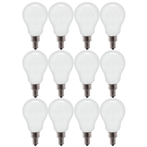 GE LED Light Bulbs, 60 Watt Eqv, Soft White, A15 Ceiling Fan Bulbs, Frosted, Small Base (2 Pack)