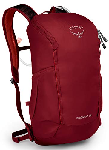 Discontinued Osprey Packs Skarab 18 Men’s Hiking Hydration Backpack, Mystic Red,One Size