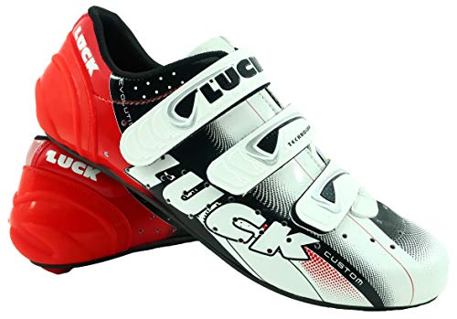 LUCK EVO MTB Cycling Shoes, Unisex, Adults, Red, 44 EU