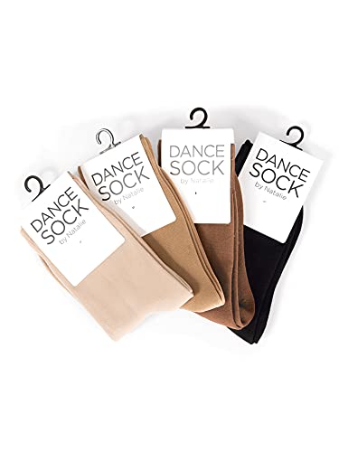 Natalie Dancewear Womens Ankle Dance Socks NSOCKBLK Black One-Size