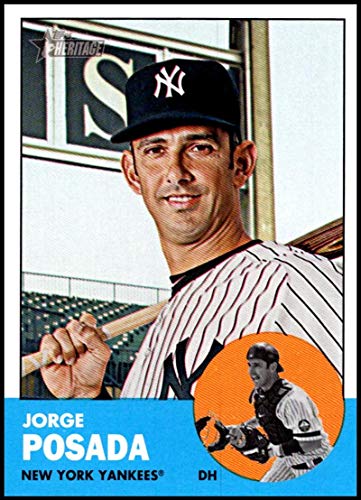 2012 Topps Heritage #330 Jorge Posada NM-MT New York Yankees Official MLB Baseball Card