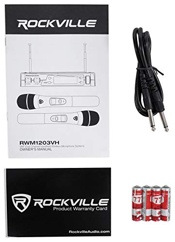RockvilIe RWM1203VH Wireless (2) Handheld Microphones 4 Church Sound Systems | The Storepaperoomates Retail Market - Fast Affordable Shopping