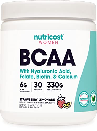 Nutricost BCAA for Women (Strawberry Lemonade, 30 Servings) – Formulated Specifically for Women – Non-GMO and Gluten-Free