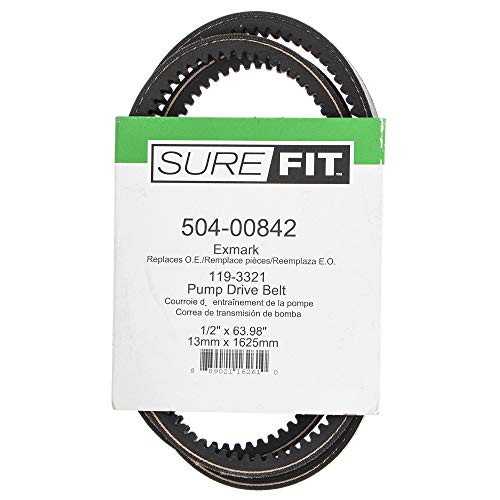 SureFit Pump Drive Belt Replacement for Exmark 119-3321 Quest Toro TimeCutter ZS5000 MX5060 SS5035 Lawn Mowers