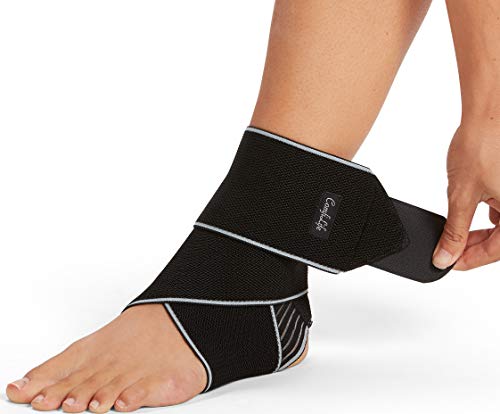 ComfiLife Ankle Brace for Men & Women, Orthopedic Brace – Adjustable Compression Wrap, Ankle Sleeve for Plantar Fasciitis, Tendinitis, Sprain, Swelling, Minor Sprains, Sports, Breathable, One Size