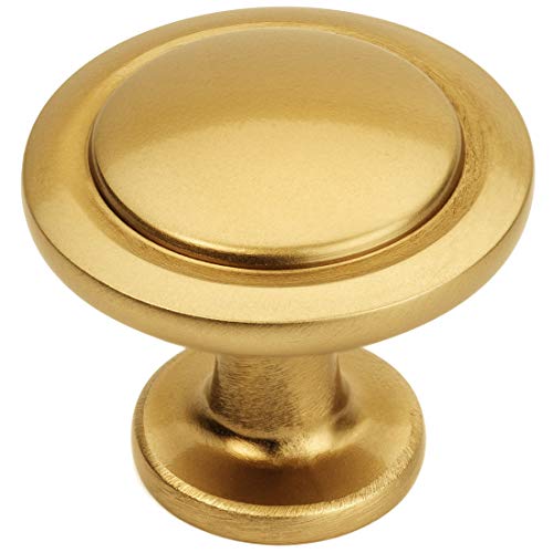 Cosmas 10 Pack 5560GC Gold Champagne Cabinet Hardware Round Knob – 1-1/4″ Diameter