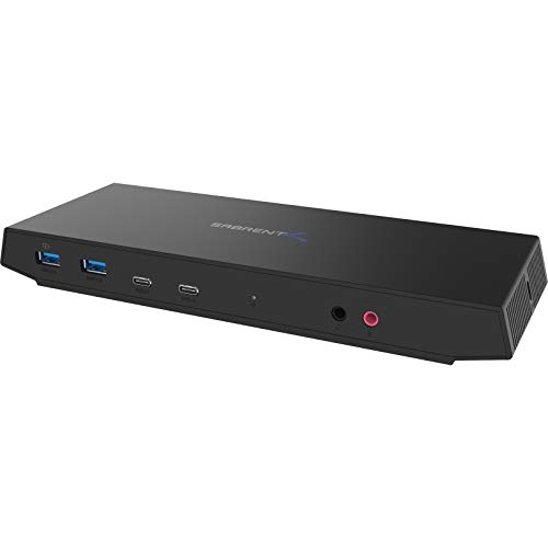 SABRENT USB Type C Dual 4K Universal Docking Station with USB C Power Delivery (DS-WSPD)