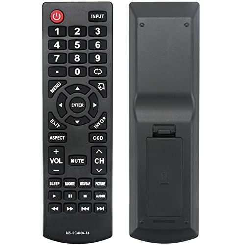 New NS-RC4NA-14 Remote Control fit for Insignia TV NS-28ED200NA14 NS-50D400NA14 NS-19ED200NA14 NS-55E4400A14 NS-58E4400A14 NS-24E400NA14 NS-60E4400A14 NS-65E4400A14 NS-50L440NA14 NS-46D400NA14