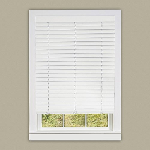 Achim Home Furnishing Cordless GII Luna 2″ Slat White Venetian Window Blinds 32″ W x 64″ L
