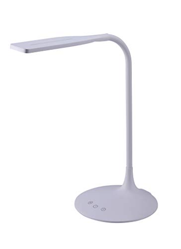 BLACK+DECKER VLED1819-BD Battery LED Desk Lamp, Dimmable with Adjustable Color Temperature, 4 Hour Battery Life, Rechargeable, Eco Friendly, White
