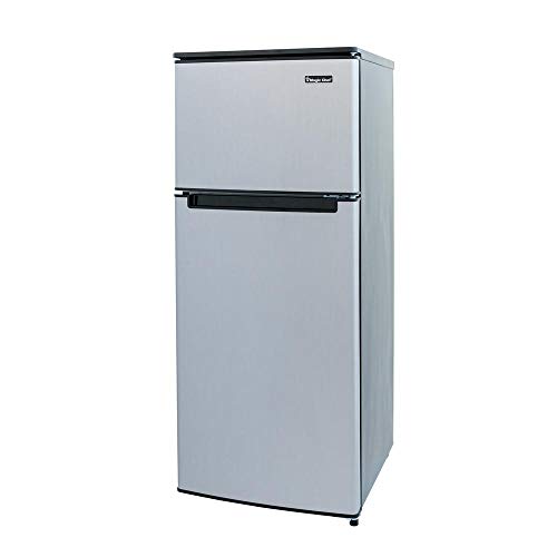 Magic Chef HMDR450SE Double Door Mini Refrigerator Stainless Look 4.5 cu. ft.