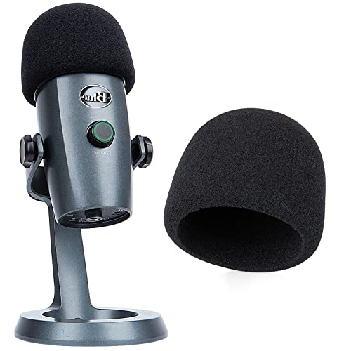 YOUSHARES Yeti Nano Microphone Foam Windscreen – Mic Wind Cover Pop Filter Foam Cover, Professional Customized for Blue Yeti Nano, The Thicker Blue Yeti Nano Pop Filter is a Good option.